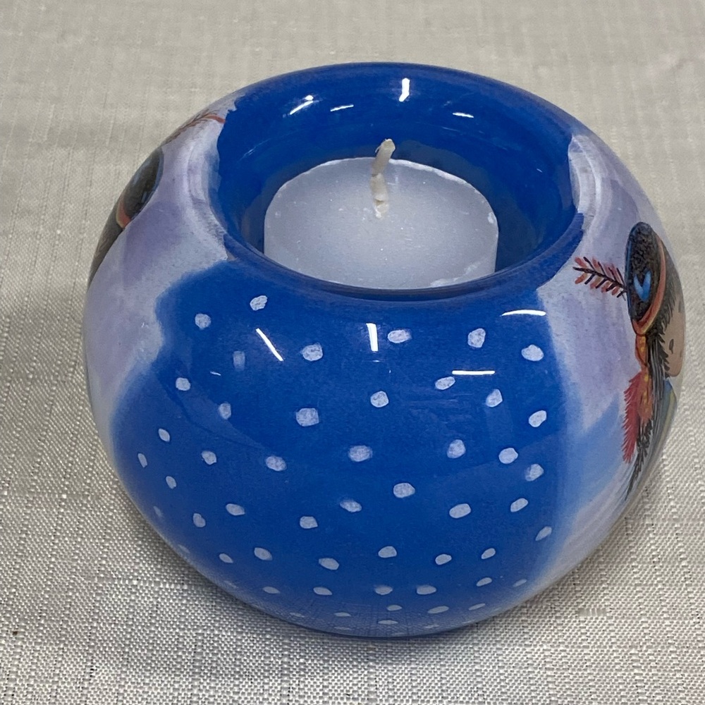 Vintage Ted De Grazia Votive Candle Holder - Picture 2 of 7